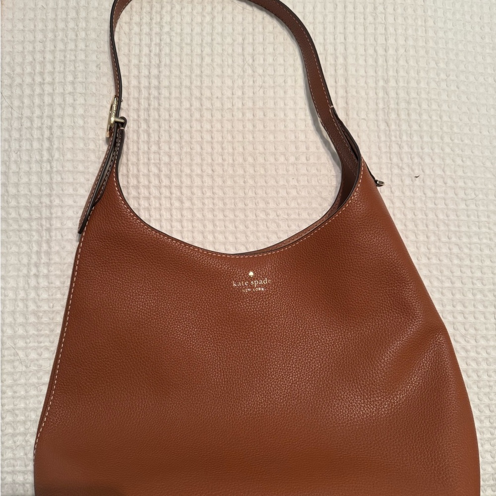 Kate Spade 454 large shoulder bag gingerbread leather